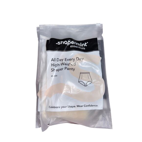 Shapermint Women's Size M/L Black All Day High Waisted Shaper Bottoms Shapewear - Picture 3 of 12